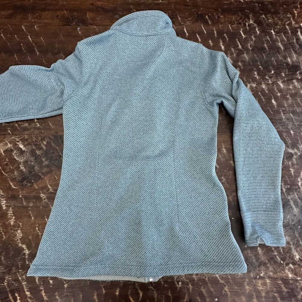 ExOfficio Women's Blue Thermique Jacket Full Zip Snap Fleece Pockets Small - Picture 4 of 9